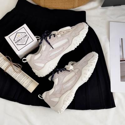 Виноградная мать с теми же классическими мягкими кроссовками на подошве, круглый носок, вставки из дышащей сетки, немецкие тренировочные кроссовки, повседневные, с внутренним увеличением высоты