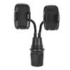 Dual Phone Holder for Car Cup Holder Cup Phone Holder 360 Degree Rotatable Car Phone Mount Gooseneck for Smartphones
