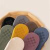Autumn Winter Hollow Lace Short Floor Socks Silicone Anti Slip Warm Velvet Loose Mouth Socks Low Tube Thicken Meia