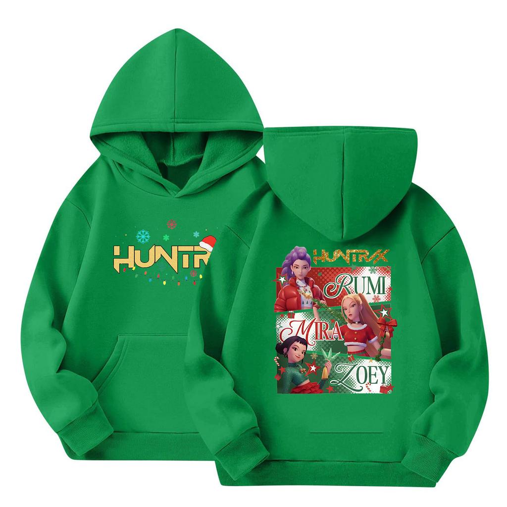Kids' Long Sleeve Loose Pullover Letter Print Drawstring Hooded Sweatshirt