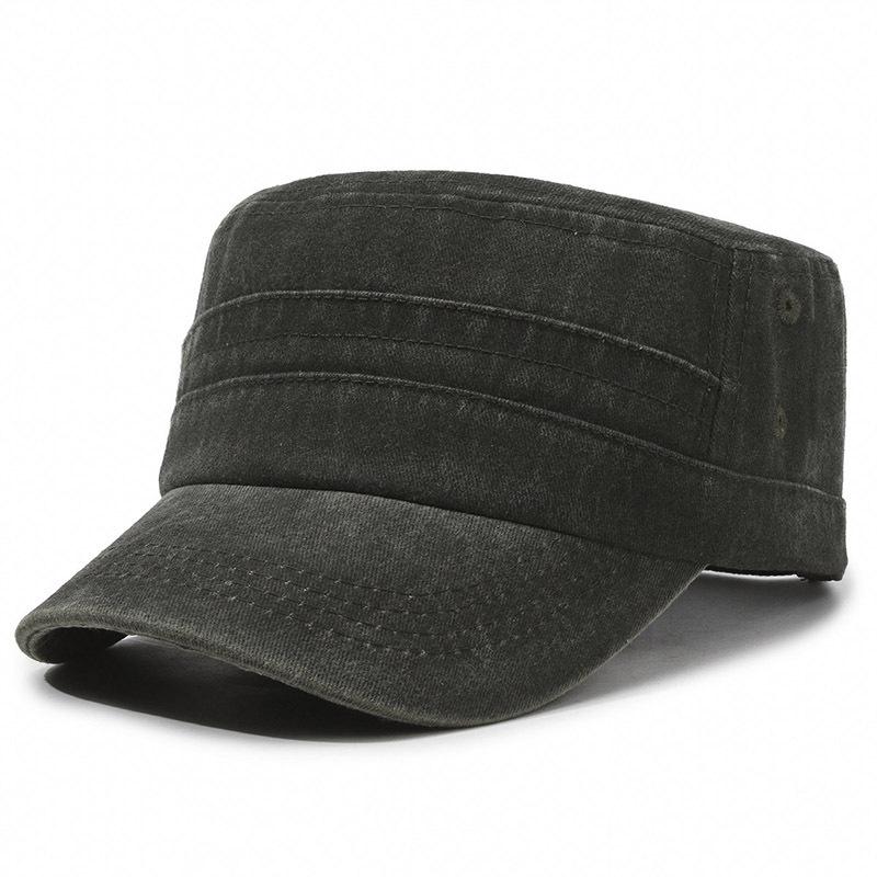 Мужская состаренная военная кепка с плоским верхом, весенне-летняя кепка-утка, корейская шляпа от солнца