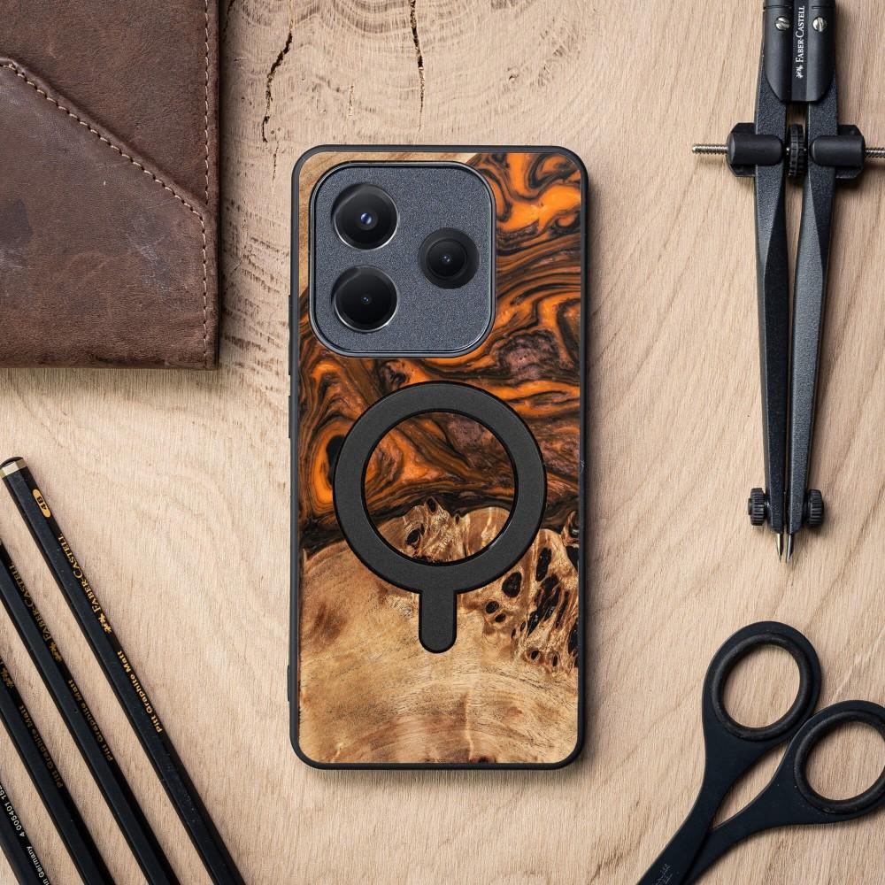 Bewood Unique case for Xiaomi Redmi Note 14 5G - Orange with MagSafe