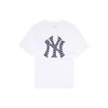 MLB Футболки New York Yankees Унисекс Белые С Круглым Вырезом Умеренный Прямой Крой 3ATSM0233-50WHS