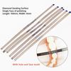 5 Pcs or 10 Pcs Dental 4mm Metal Polishing Stick Polish Strip with Single Side of Diamond Sanding Surface with Hole and Saw Tooth