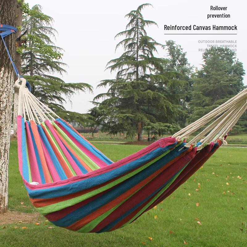 OEING Outdoor Double Canvas Hammock