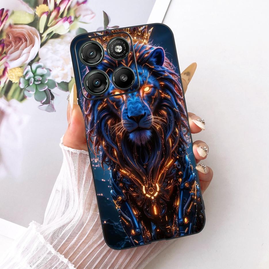 For Motorola Moto G67 Case XT2621-4 Cool Lion Dragon Painted Cover Soft TPU Phone Case For Motorola G77 MotoG67 MotoG77 5G Shell
