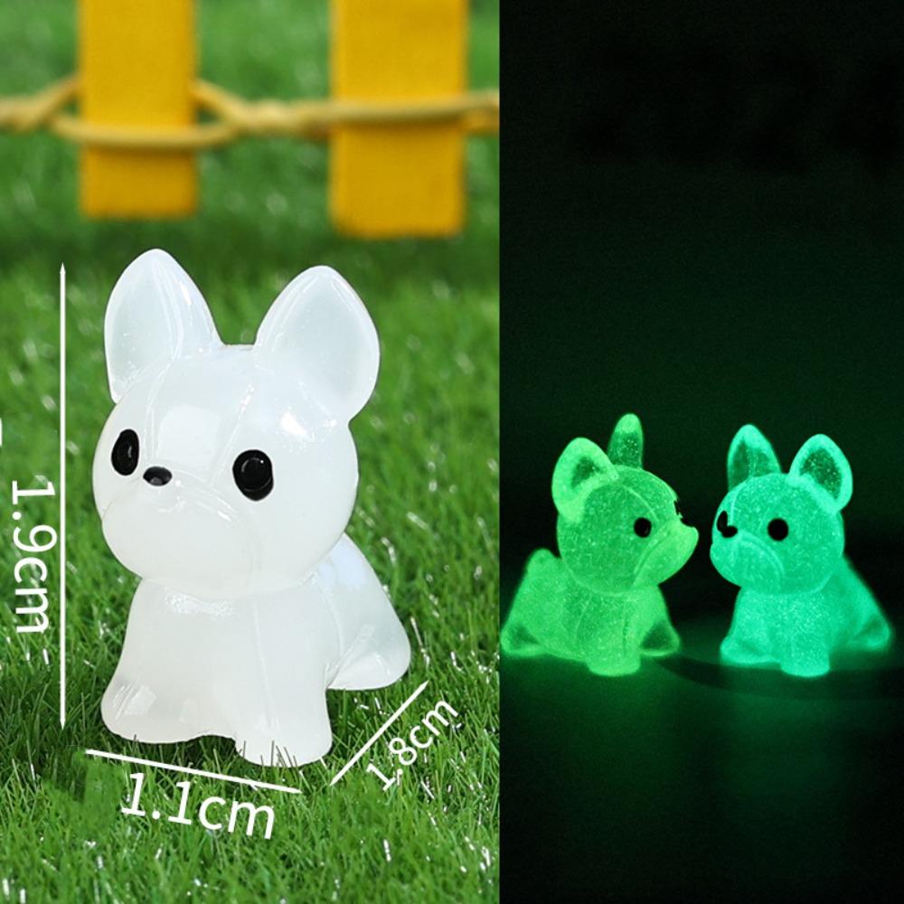 Decoration Accessories Mini Fluorescent Dog Micro Landscape Decoration  Home Decoration Accessories