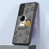 Матовый чехол с милым мультяшным астронавтом для Samsung Galaxy S22 S20 S21 FE S10 S9 Plus S8 Capa Note 20 Ultra 10 Lite, чехол для телефона