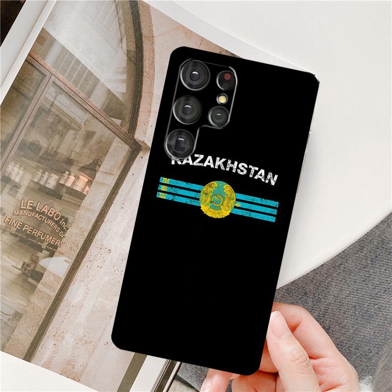 Чехол для телефона с изображением флага Казахстана для Samsung Galaxy S25 Ultra S9 S10 S20 FE S21 S22 S23 Plus S24 Ultra Полное покрытие
