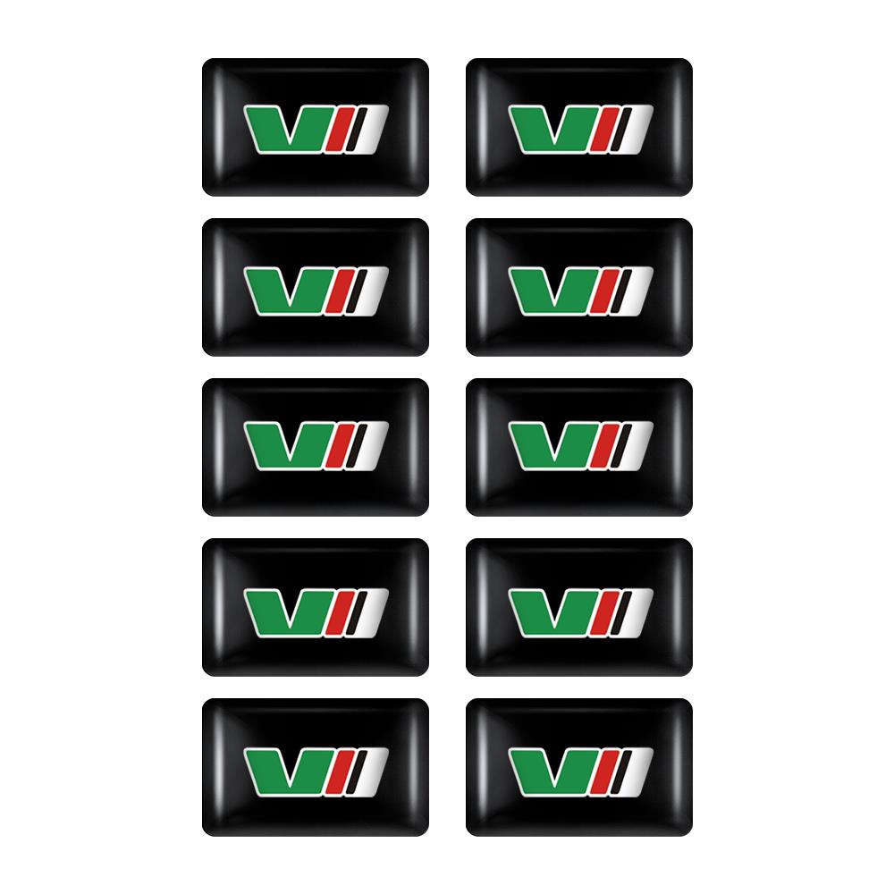 NYDM6 3D Car Epoxy Badge Interior Stickers Decoration Accessory For Skoda Kodiaq Octavia Enyaq Kamiq Scala Rapid Superb Karoq MK2 MK3