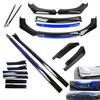 Car Front Bumper Spoiler Lip Canard Lip Kit + 3 Split Type Side Skirt + Rear Spoiler Applicable To Roomy/Tank M900A/M910A Type November 2016 - Cu