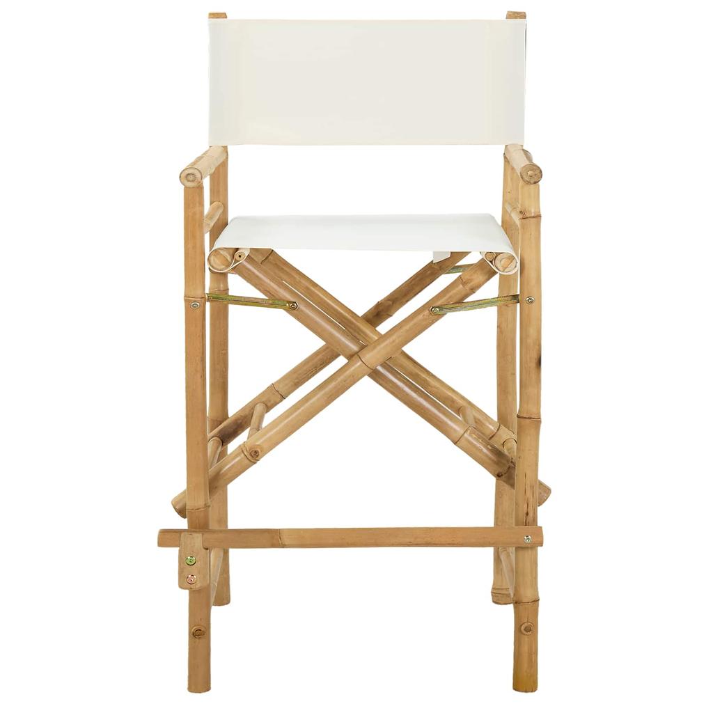 Director s Folding Chair 2 pcs Natural Bamboo