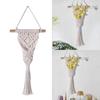 Tillandsia Display Stand Home Decorations Plant Stand Holder Handwoven Cotton Rope Macrames Dried Flower Mesh Basket
