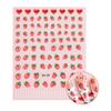 Nail Art Stickers SU-29 Red Strawberry Design 8cm*10.5cm Lightweight and Fresh for Summer