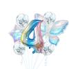 Colorful Transparent Butterfly Balloon Set Birthday Party Gradual Change Digital Birthday Party Decoration Supplies