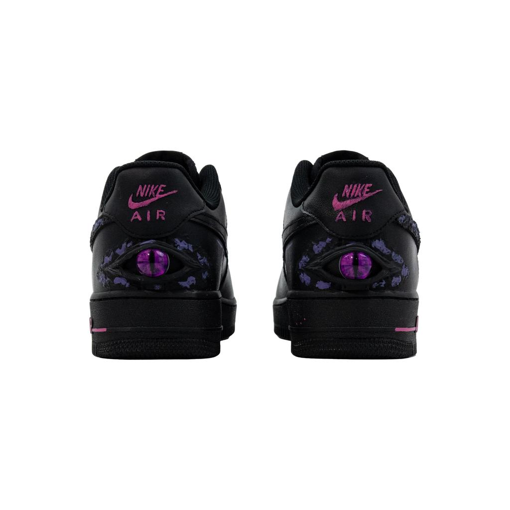 Nike Air Force 1 Low top Skateboard Shoes Unisex Black Purple CW2288-001(Team454-)