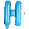 Light Blue Happy Birthday Balloons Banner 16 Inch Mylar Foil Letters Birthday Sign Banner Bunting Reble for Girls Boys Kids & Adults Birthday