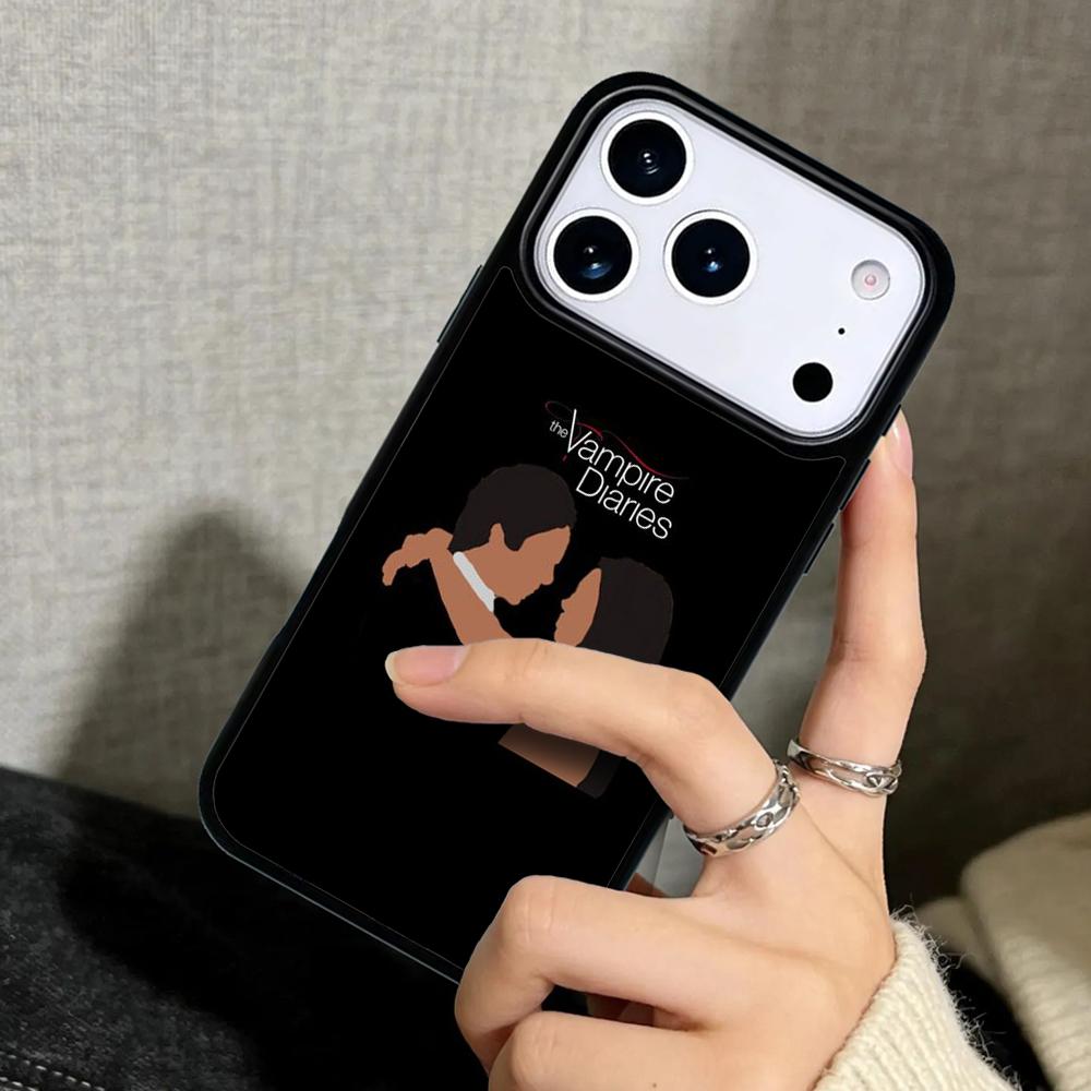 Чехол Case для iPhone 17 Air 16 Pro Max 15 Plus 11 13 Mini 14 12 Задняя крышка телефона Damon Elena Дневники вампира