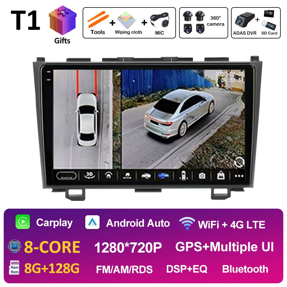 GPS-навигация для Honda CR-V 3 RE CRV 2007 2008 2009 2010 2011 WIFI 9-дюймовый Android автомобильный радиоприемник мультимедийный видеоплеер автоинструменты