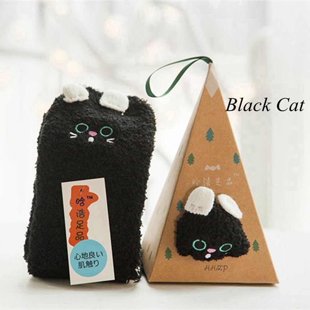 Мягкие с зауженным носком Милые Носки до щиколотки Полотенце Зимние Теплые Вышивка Животных Напольные Утолщенные Носки