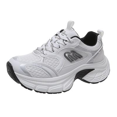 Роскошные дизайнерские женские кроссовки на толстой платформе, разноцветные кроссовки для ходьбы, увеличивающие высоту, для скейтбординга