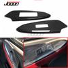 LHD 2pcs Carbon Fiber Car Interior Door Window Lift Switch Button Panel Cover Trim For Lexus RC F RC300 RC350 F Sport 2014-2024