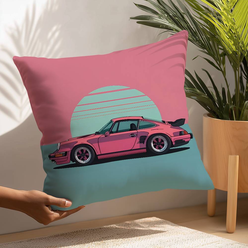 Крутая Суперкар 911 Наволочка Плюшевая Ткань Мягкая Наволочка Двусторонняя Печать Наволочка Подушка Домашний Подарок