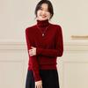 Srcr Women's 100% Pure Wool High-Neck Sweater