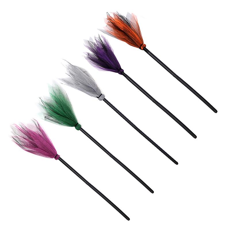 Хэллоуин вечеринка ведьма метла дети пластик косплей летающая метла реквизит для маскарада Хэллоуин косплей костюм аксессуары