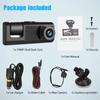 3 Channel Car Dvr Hd 1080P 3-Lens Inside Vehicle Dash Camthree Way Camera Dvrs Recorder Video Registrator Dashcam Camcorder