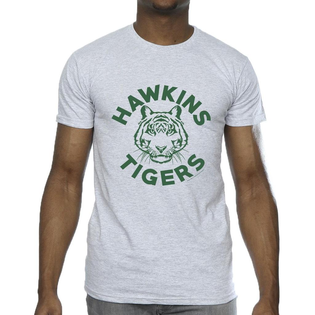Netflix Mens Stranger Things Hawkins Tigers T-Shirt