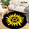 Supernatural Round Area Rug Carpet Rug For Living Room Bedroom Sofa Playroom Decor Nonslip Floor Mat