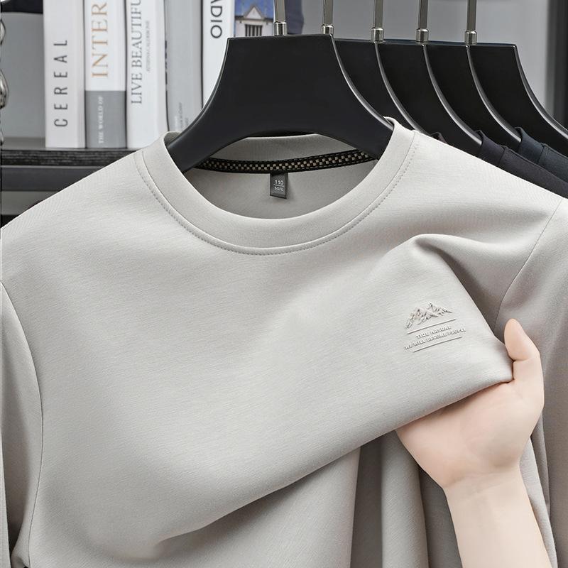 Men Round Neck Long Sleeve Pullover Sweatshirt Casual Letter Print