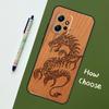 Turtle Elephant Dragon Wood Case For Xiaomi Redmi Note 12 11 10 9 Pro 12S 11S 10S 9S Back Cover For Redmi 12 9C 10C 12C
