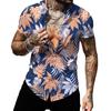 Holiday Fashion Shirt Slim Top Hawaiian Beach Men's Casual Short Sleeve Shirt