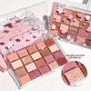 20 цветов Палитра теней для век Cherry Blossom Высокопигментированные матовые жемчужные тени для век с милым принтом, водонепроницаемые, устойчивые к поту, ежедневный макияж глаз для женщин, подарок