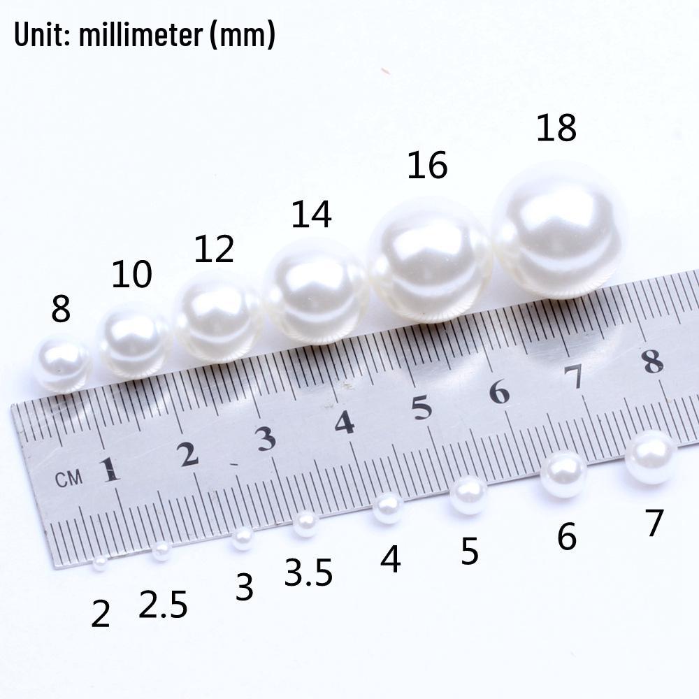 Medium Pearl Simulated High-Gloss Non-Porous Beading Material for Handmade DIY Jewelry and Earring Accessories