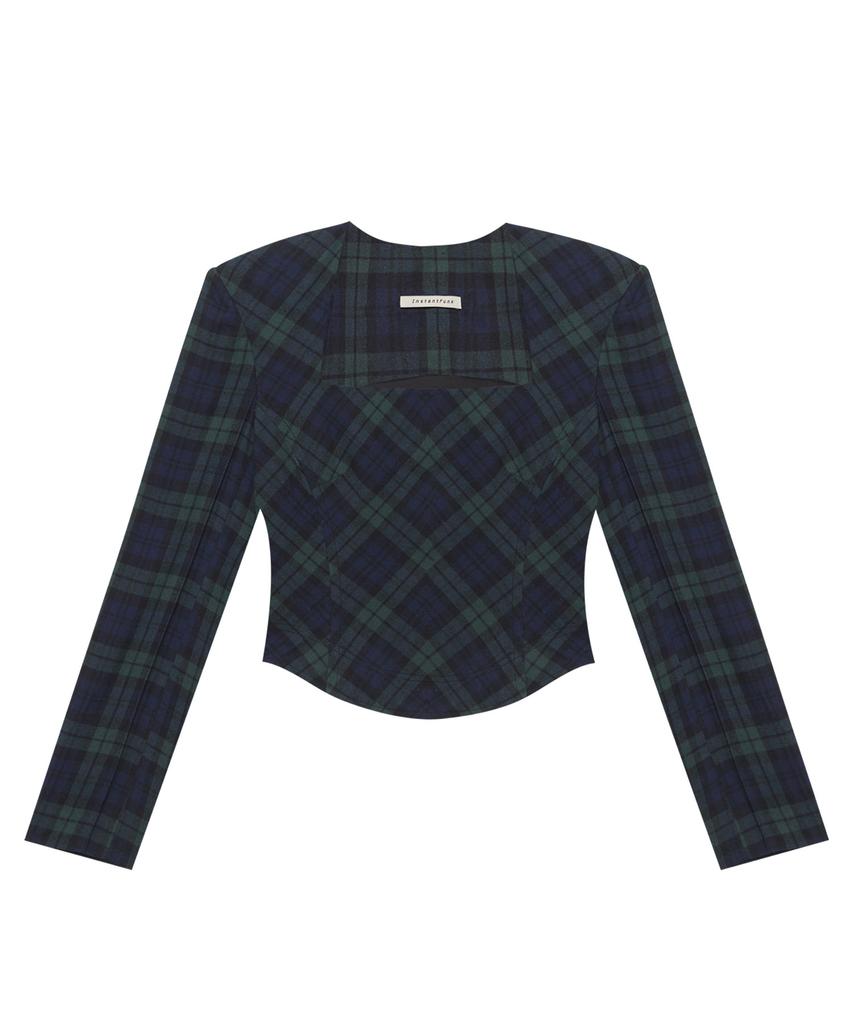 INSTANTFUNK Square Neck Blouse
