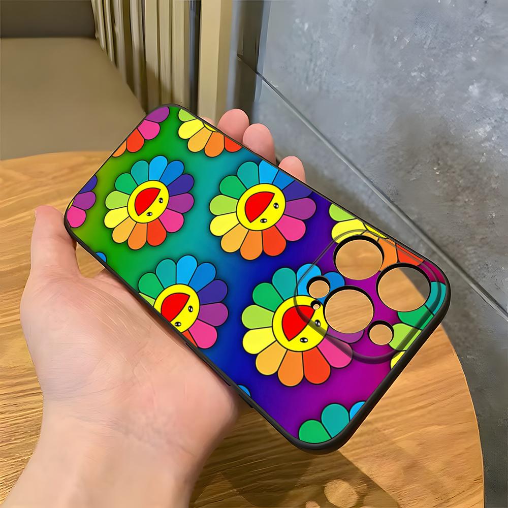 Чехол для телефона от художника Т-Такаси Мураками Для IPhone 17 Pro Max 15 Pro 16 14 Plus 12 13 Mini 11 Pro Ударопрочный Мягкий чехол