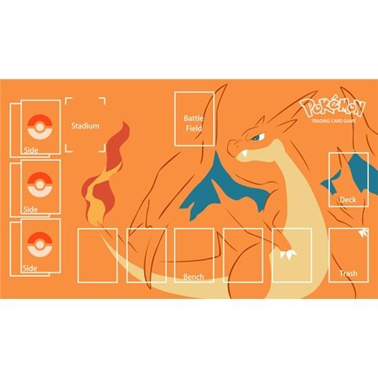 Pokemon PTCG Mewtwo Charizard Mew Jirachi Battle Playmat Trading Card Game Mat Dedicated Card Play Against New Table Mat