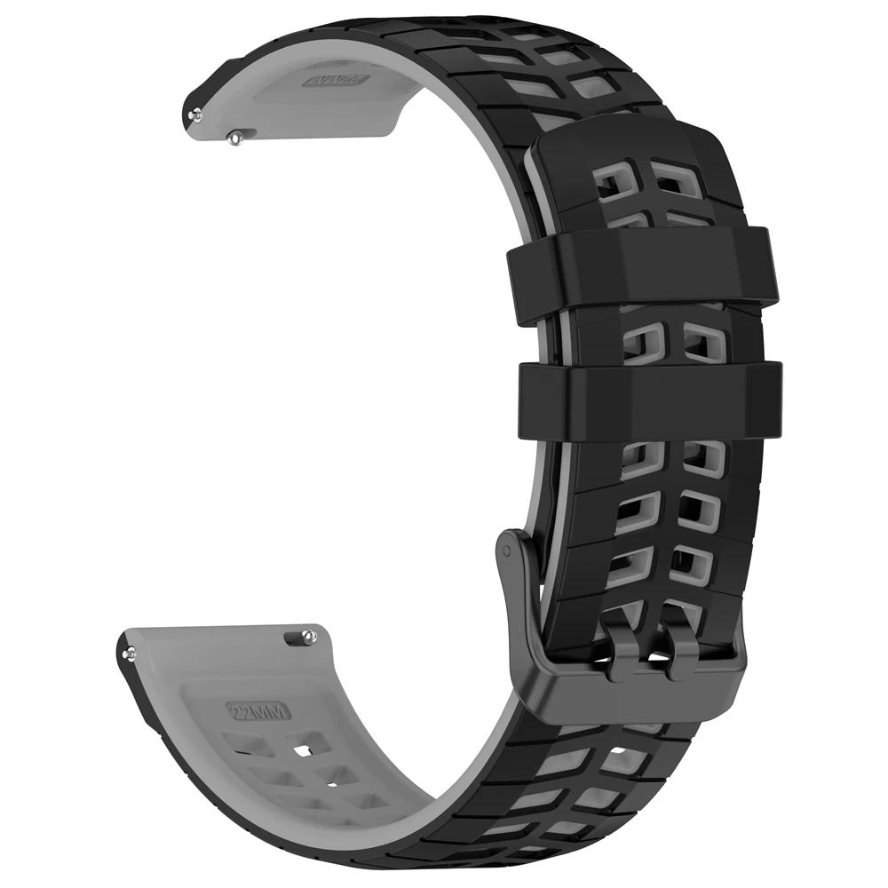 Для SUUNTO RACE S 22 мм Силиконовый ремешок для умных часов Для SUUNTO 9 Peak DLC/PRO VERTICAL OCEAN RUN RACE S Спортивный дышащий браслет