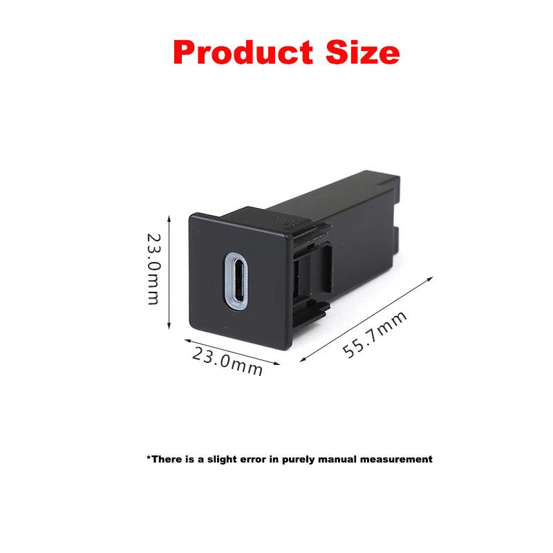 Car QC3.0 PD Fast Charger Dual QC3.0 Charger Around the shift lever Interface Socket Quick Charger For ISUZU D-MAX 21-23