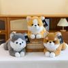 Soft and Cute Dog Plush Toys for Children's Sleeping Husky Pillow Corgi Decoration Shiba Inu Cushion Gift