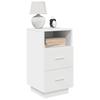 VidaXL Bedside Tables 2 Pcs with 2 Drawers White 36x36x68 Cm, Side Table, Bedside Cabinet, Side Table 858579