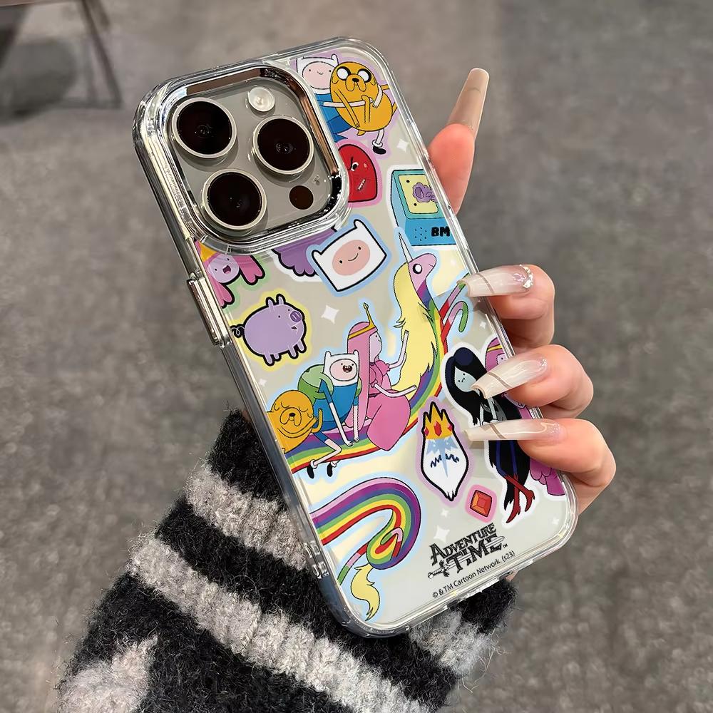 Горячий аниме-чехол для телефона A-Adventures Times для iPhone 17 Air 16 e 15 14 13 12 11 Pro Max Plus SE 2020 2022 Мягкая задняя крышка