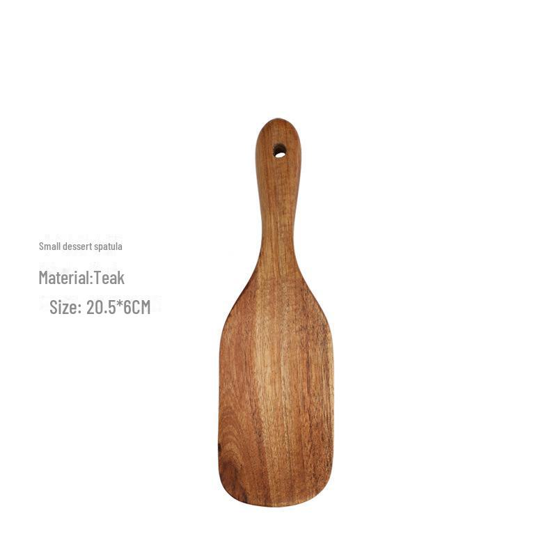 Набор из 5 кухонных лопаток из тика для пиццы, закусок, салатов и смешивания