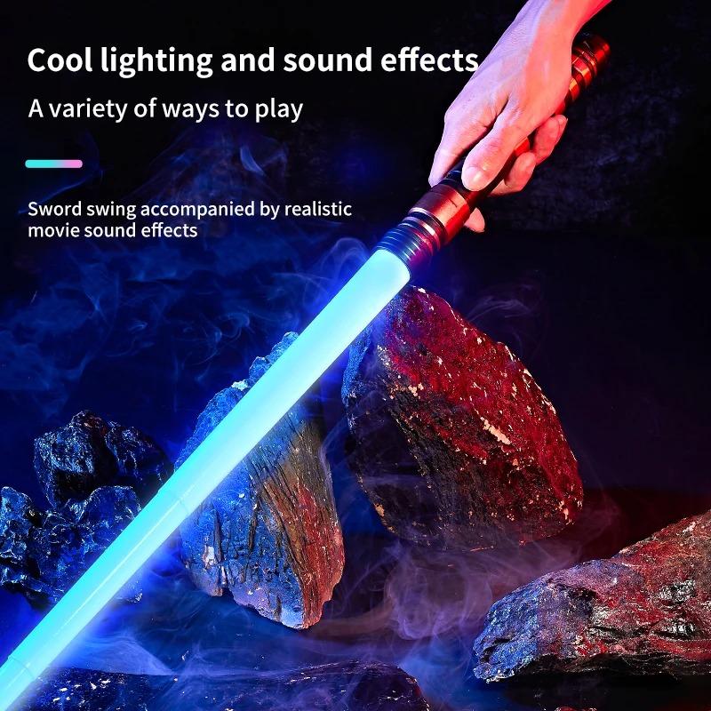 REikirc 75 см RGB Световой меч 2 в 1 7 цветов Световой меч для детей от 3 лет Лазерный меч Игрушка Вечеринка Светящиеся мечи