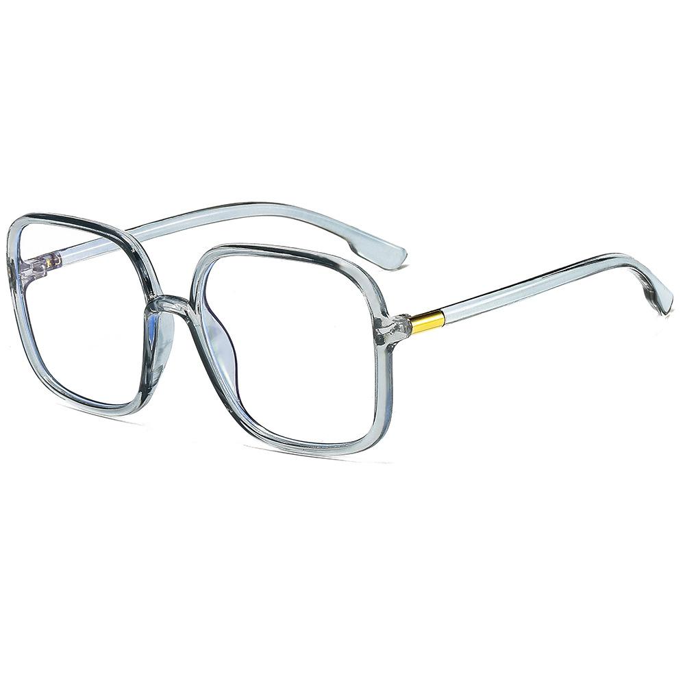 Анти-синие очки с большой квадратной оправой, модные очки, оправа Xiaohongshu Trend, плоские очки для женщин