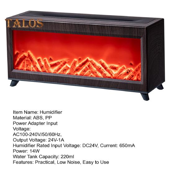 Ароматерапевтический увлажнитель воздуха, диффузор эфирных масел с функцией таймера и пультом дистанционного управления, малошумный ароматерапевтический каминный диффузор