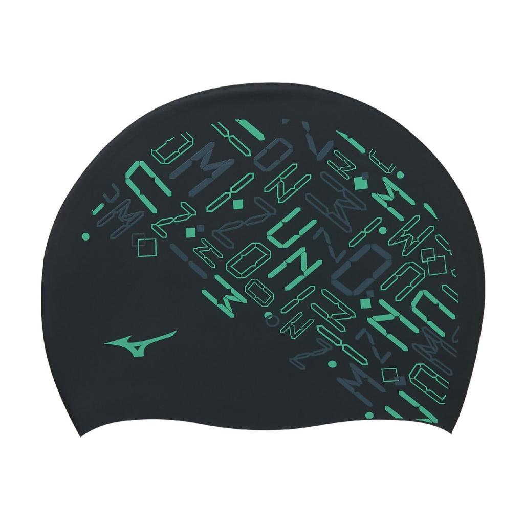 Mizuno N2JWC545 F Silicone Swim Black Cap,